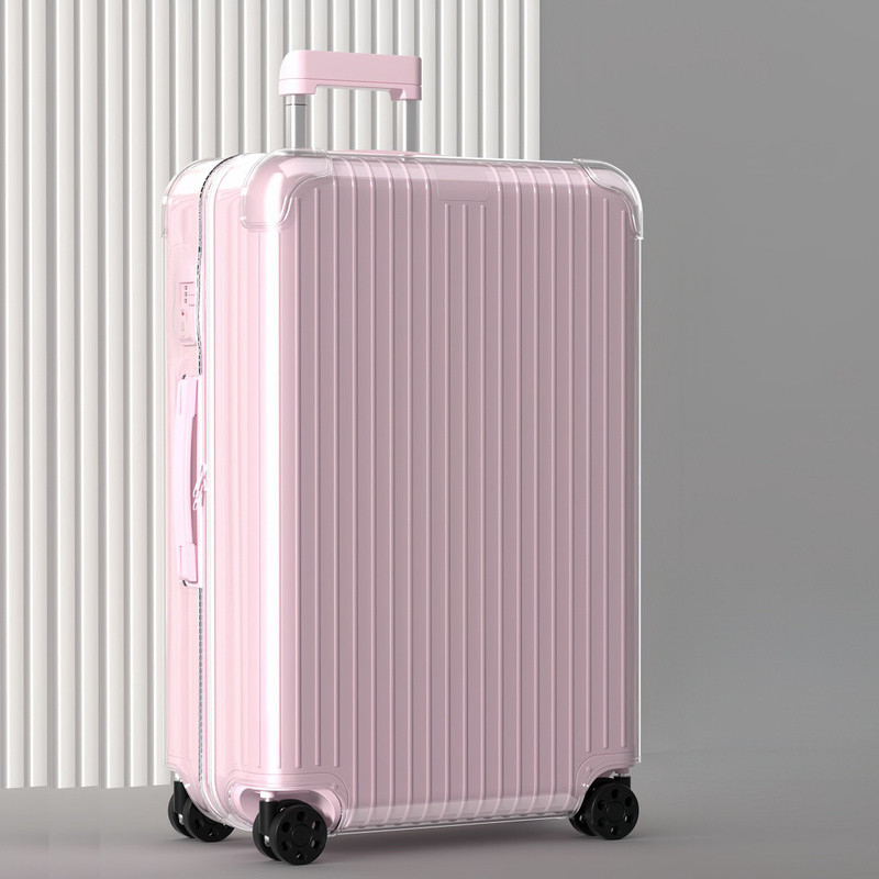 ใช้ได้กับ For Essential การเดินทางกระเป๋าเดินทางแบบปกคลุม 21 26 30 นิ้วปกกระเป๋า rimowa Salsa Case Transparent Luggage Protective Cover