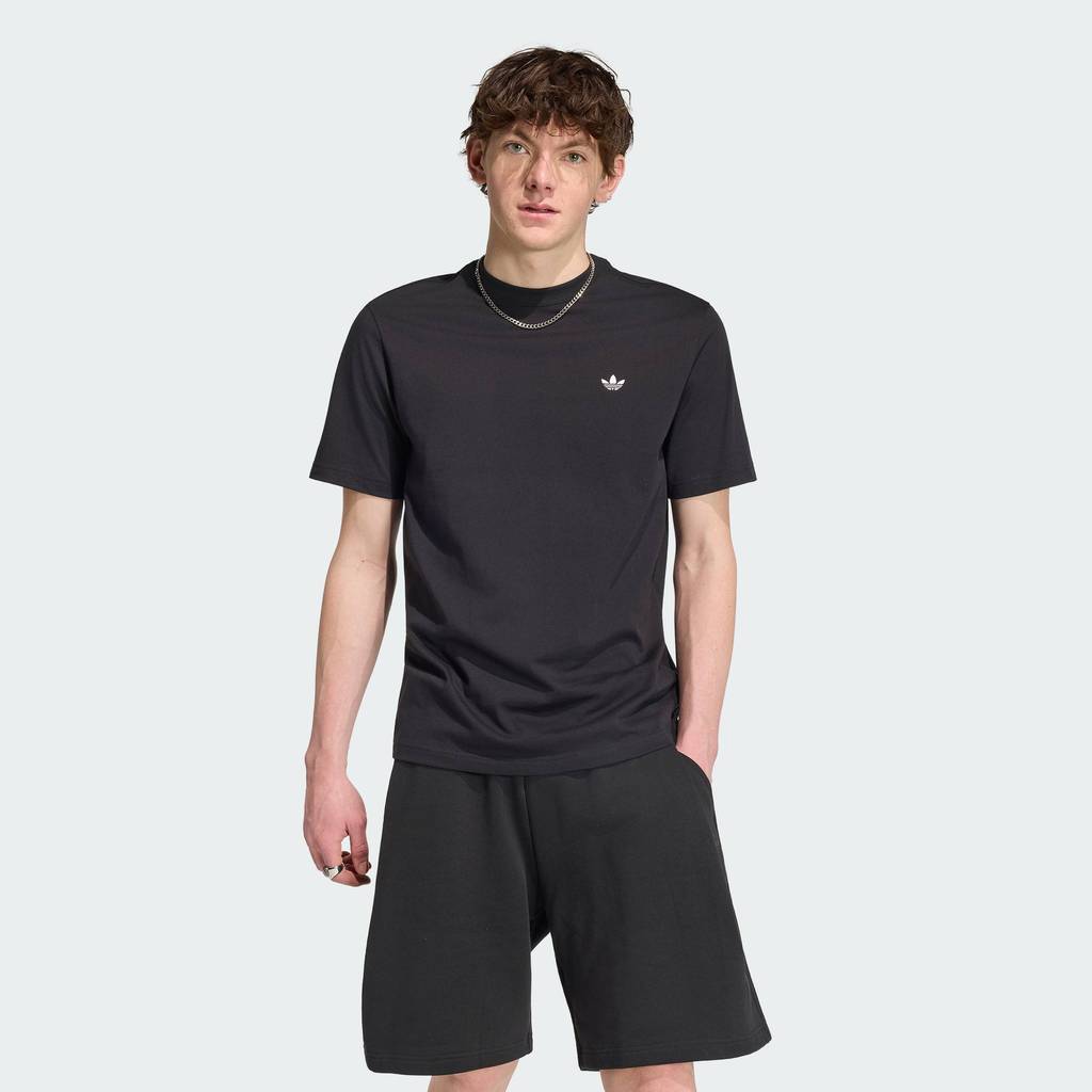 adidas ไลฟ์สไตล์ เสื้อยืด TREFOIL ESSENTIALS ผู้ชาย สีดำ KS8890