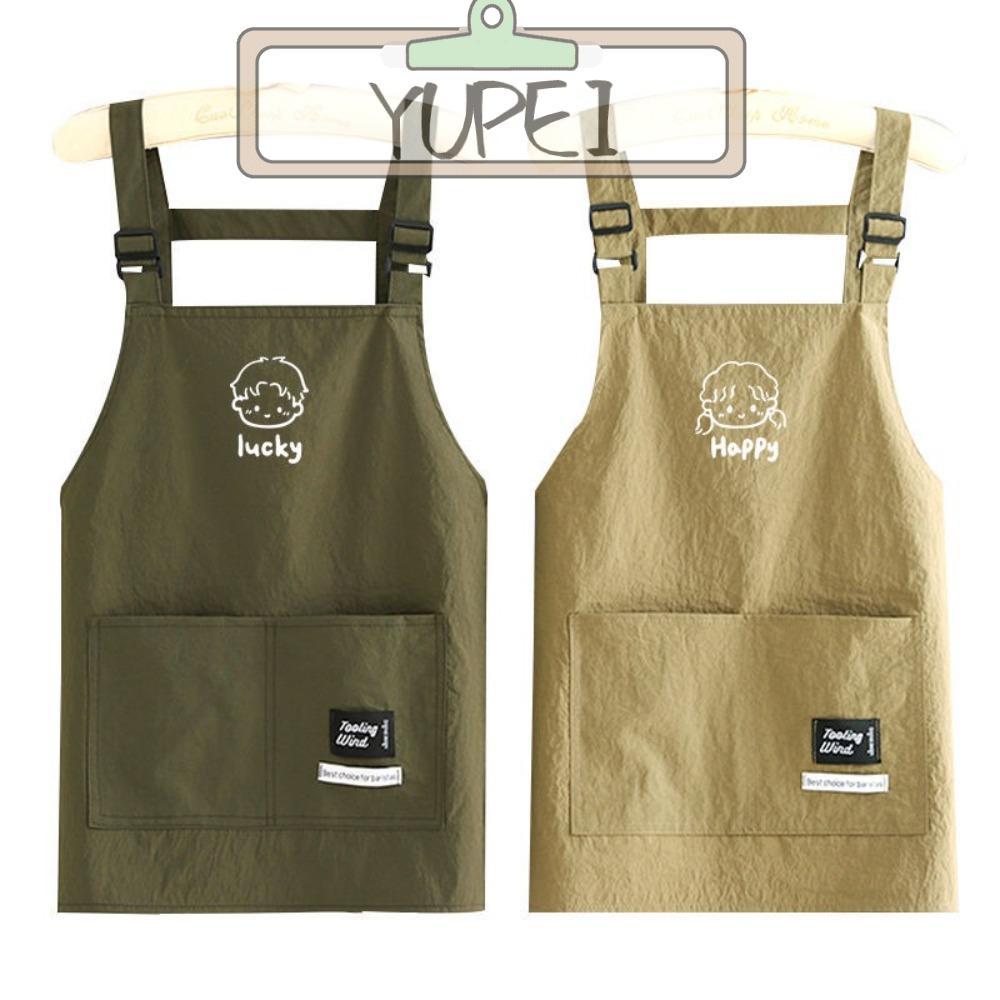 YUPEI ผ้ากันเปื้อนเชฟ Kitch กันน้ํากันเปรอะเปื้อน ลายการ์ตูน น่ารัก ระบายอากาศ กันน้ํามัน สําหรับทําอาหารใน Home Kitchen