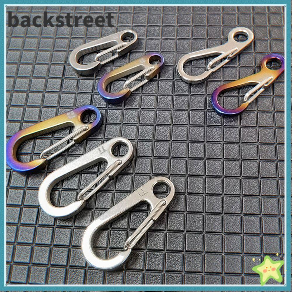 BACKSTAGEREETDV D Carabiner คุณภาพสูงความปลอดภัย Travel Tools EDC Gear Camping Keyring
