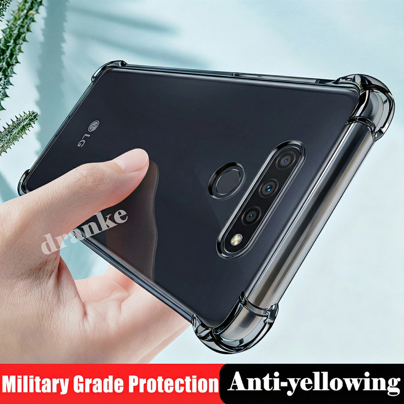 สําหรับ LG Q51 Q61 K51 K61 ยืดหยุ่นซิลิโคนเหลวใสกึ่งโปร่งใส Anti-Yellowing ฝาครอบ 4 มุมป้องกันกรณีเย