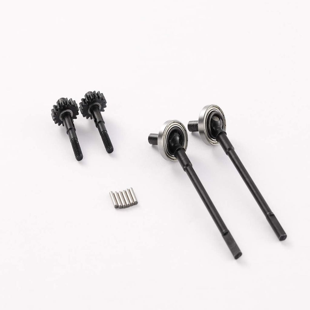 เหล็กแข็งด้านหน้า Portal Axle CVD Drive Shaft สําหรับ SCX10 II RC Crawler อะไหล่อัพเกรด (ด้านหน้า)