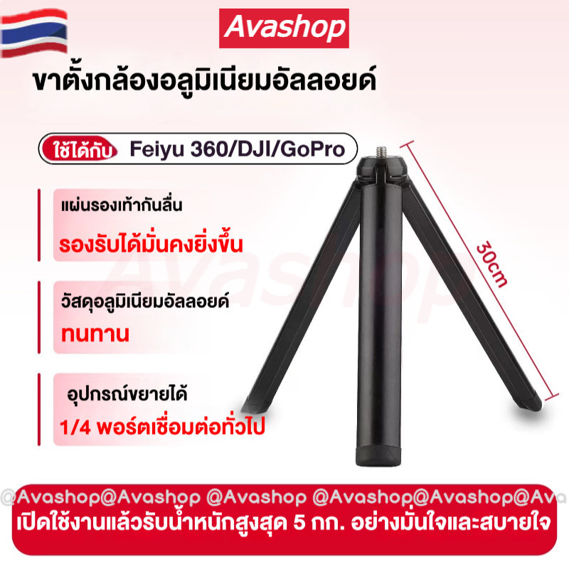 🇹🇭ส่งจากไทย🇹🇭 ขาตั้งกล้อง เข้ากันได้กับกล้อง Dji Osmo 360 / Insta360 X5 X4 X3 / Gopro, ตัวยึดสกรูขนา