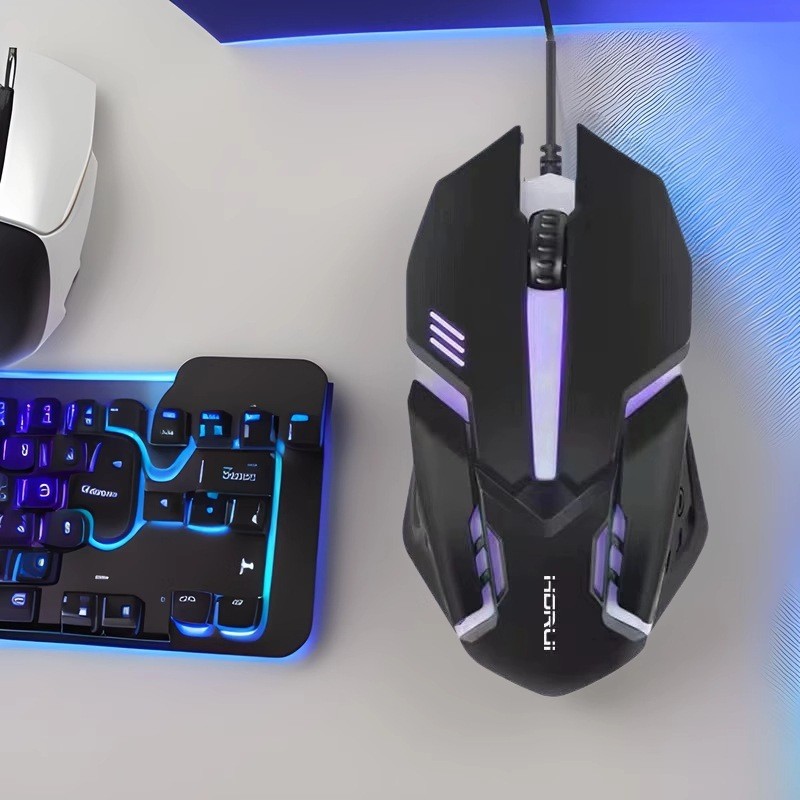 Newcomer Exclusive Game Wired Luminous Mouse USB Notebook Desktop Computer Office Home Game Mouse 12