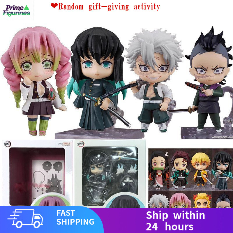 ไม่มีใครในกีฬาNew Demon Slayer Action Figure Genya Shinazugawa Sanemi Nendoroid Tokitou Muichirou 16