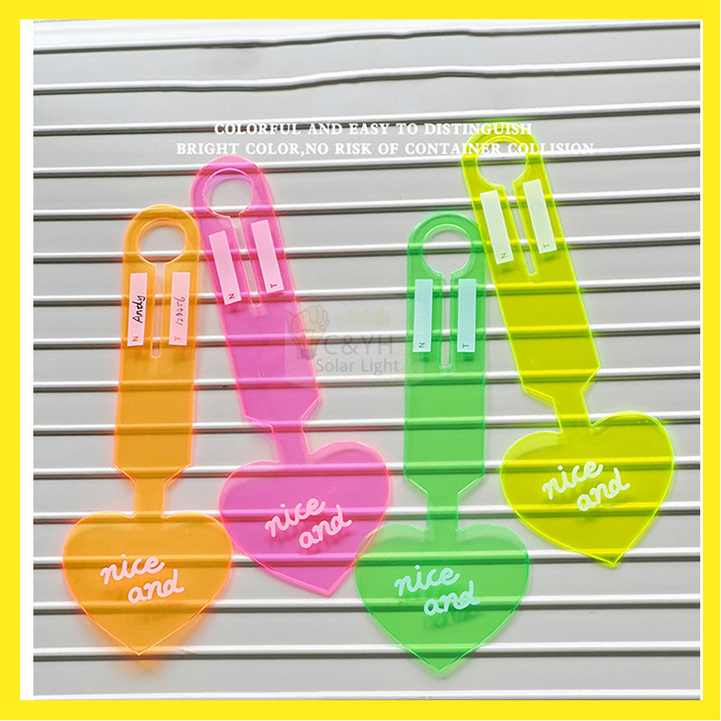 【ลดราคาพิเศษ】  แท็กกระเป๋าเดินทาง รักหัวใจ พีวีซีป้าย แท็กกระเป๋าเดินทาง-ใช้ได้ทุกที่ - รูปที่ 3