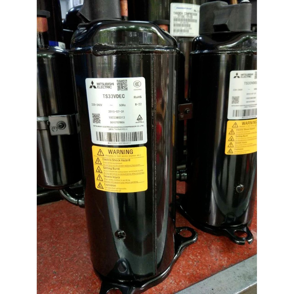 คอมเพรสเซอร์ มิตซูบิชิ 2HP รุ่น TH338VEEC TS33VDEC TH310VEEC PH33VRET สำหรับแอร์และปั๊มความร้อน