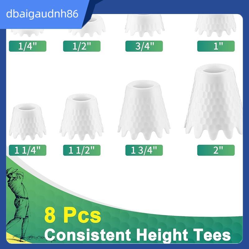 READY STOCK8 Pack Golf Tees Golf Simulator Tees สําหรับกลางแจ้งในร่ม