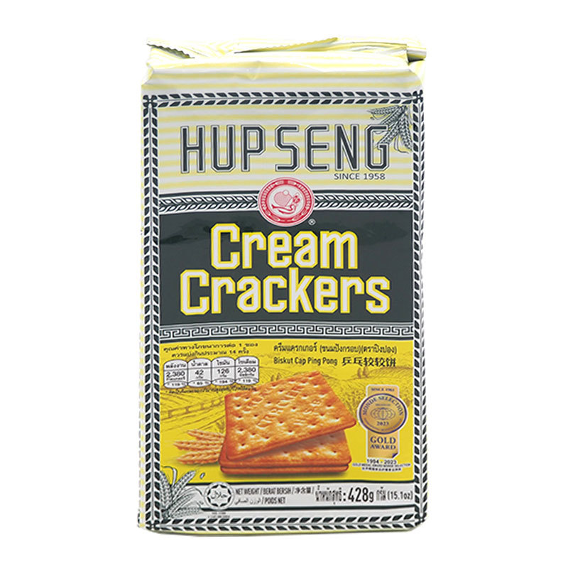 ฮับเส็ง ครีมแครกเกอร์ 428 ก. (HUP SENG Cream Cracker 428 g)