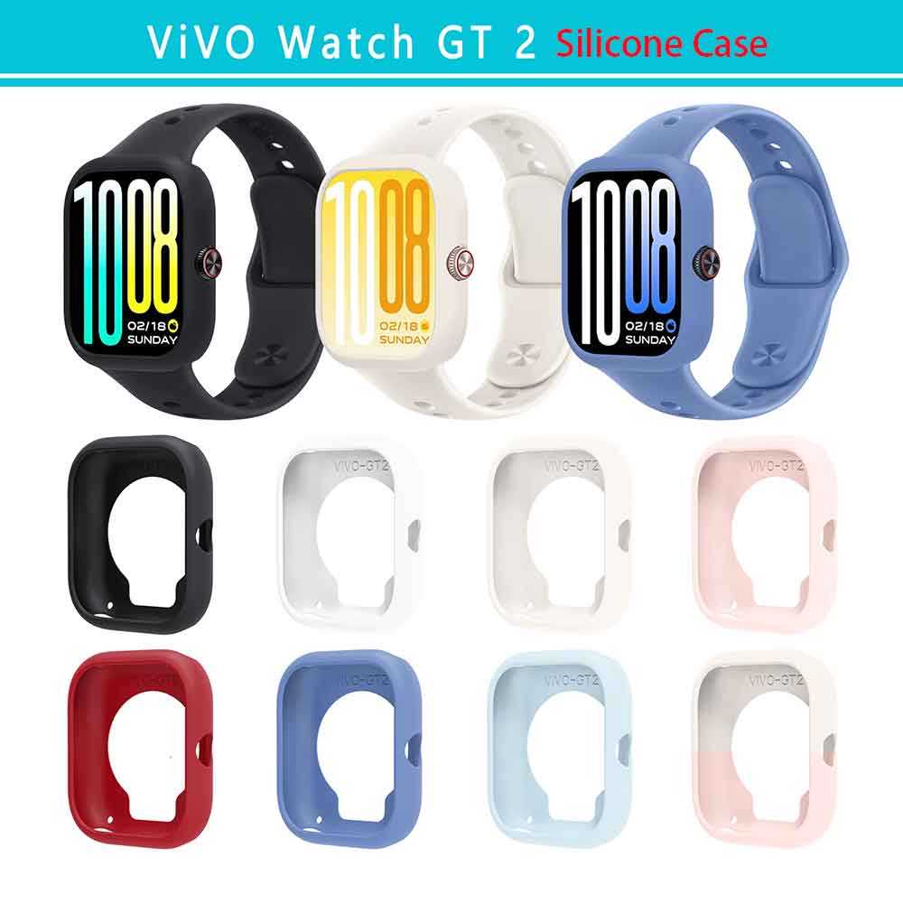 เคสป้องกันสําหรับ VIVO WATCH GT2 ฝาครอบซิลิโคนกรอบกันชนเปลี่ยนสําหรับ Vivo Watch GT 2 อุปกรณ์เสริมสมาร์ทวอทช์
