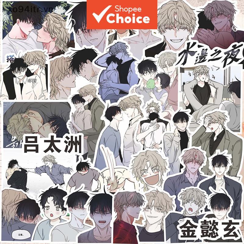 ชุดสติ๊กเกอร์ BL Manhwa 70 ชิ้น – Yeon SeungHo & Baek Nakyum สติ๊กเกอร์ตกแต่งแล็ปท็อปและโน๊ตบุ๊ค DIY