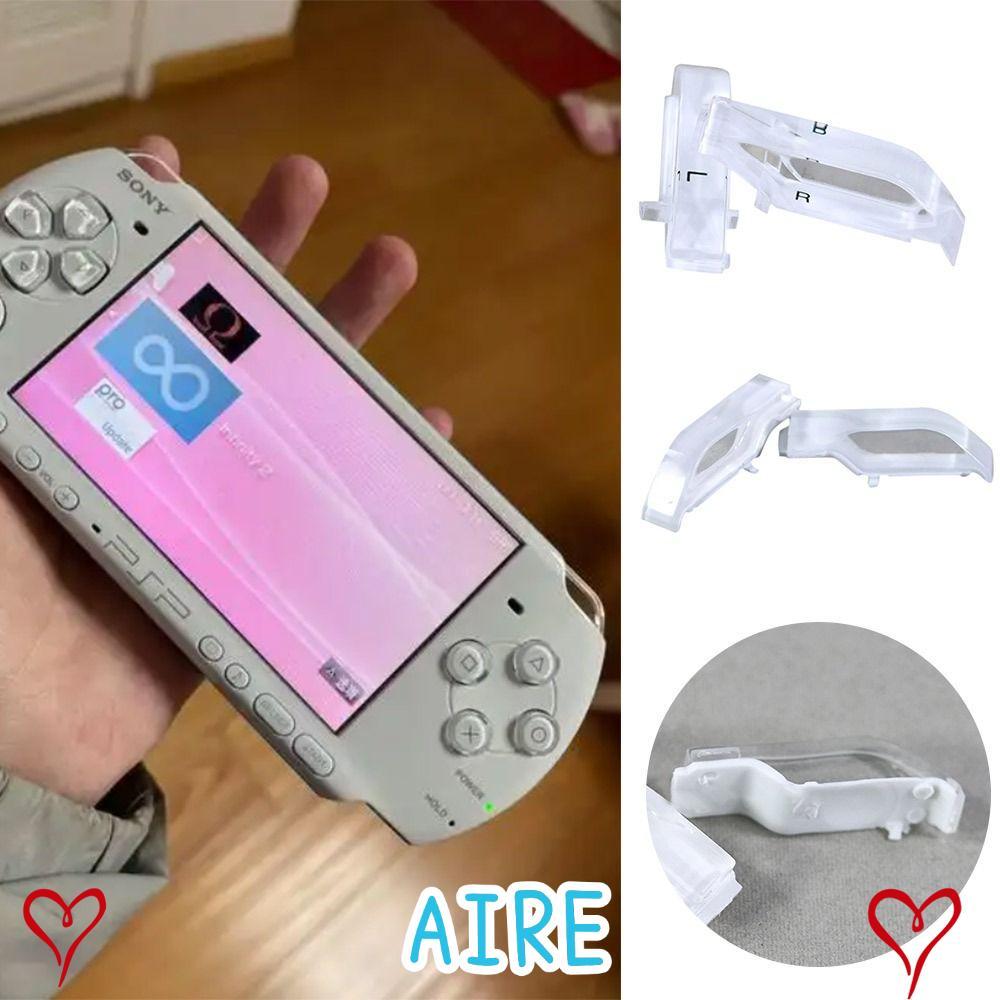 AIRE คอนโซลปุ่มทริกเกอร์,ซ่อม DIY โฮสต์ LR Trigger,อะไหล่เดิมเกมซ้ายขวาคีย์สําหรับ PSP 1000/PSP 2000