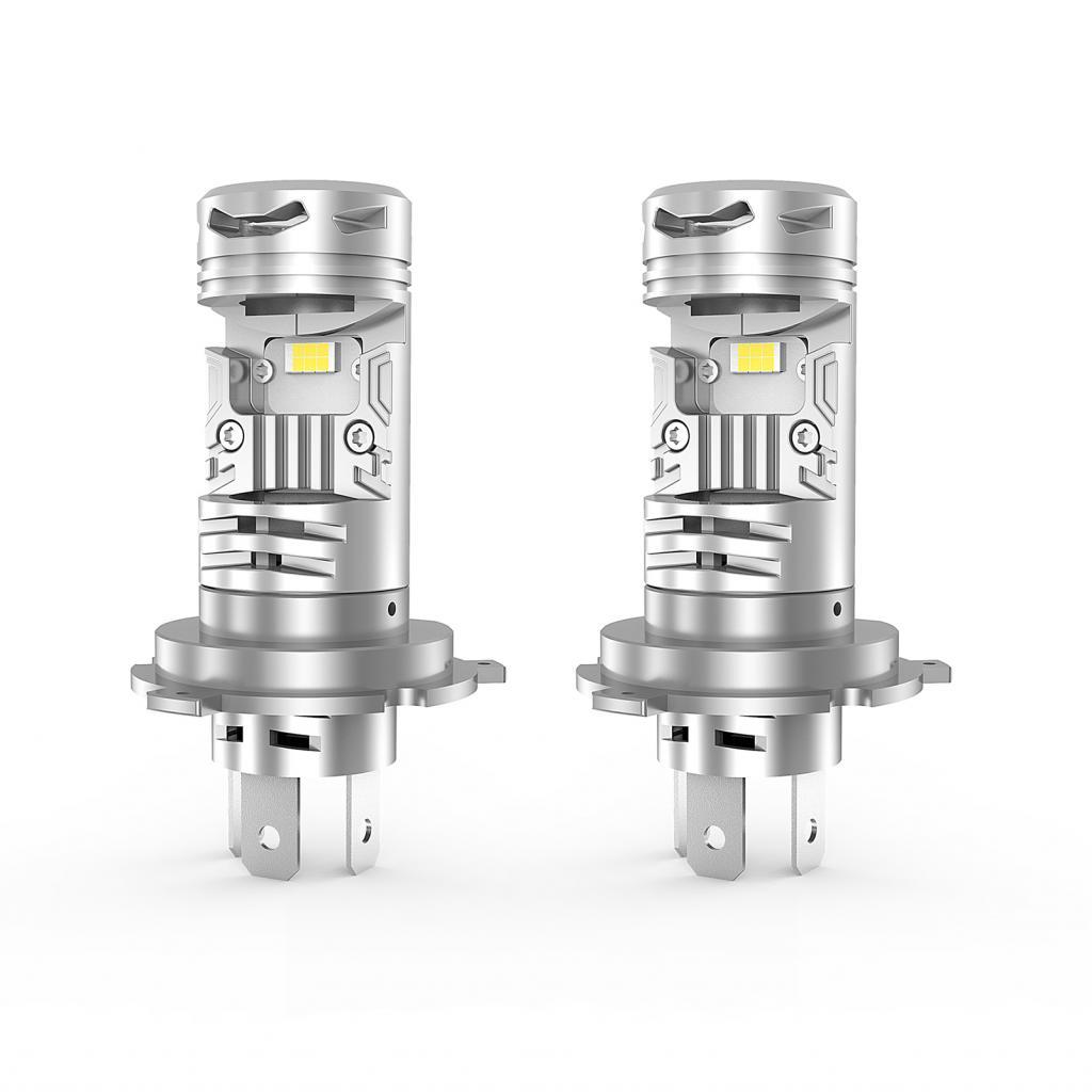 Pathfinder-TH 2pcs LED ไฟหน้า H4 00% ความสว่างสูงไฟหน้ารถ 120W IP68 กันน้ำชุดการกระจายความร้อนที่ดี