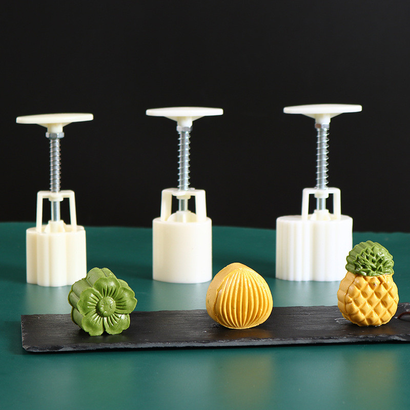 (11.11优惠大促）凤梨酥绿豆糕模具家用不粘模型印具压花做冰皮点心糕点月饼模具Pineapple Cake Mung Bean Cake Mold Household Non-stick Model