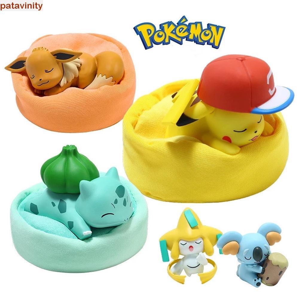 PATAVINITY Pokemon Starry Dream Series ของเล่นฐานตุ๊กตา Eevee Snorlax Bulbasaur ตุ๊กตา Jirachi