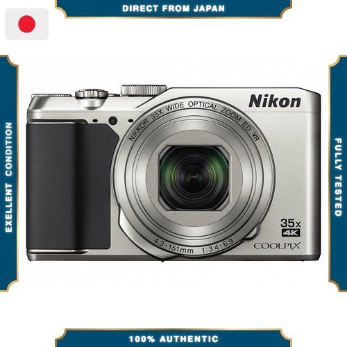 【Excellent】 กล้องดิจิตอล Nikon COOLPIX A900 ซูมออปติคอล 35 เท่า 20.29 ล้านพิกเซล สีเงิน A900SL