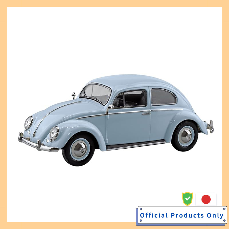 AOSHIMA Rakupura Snap Kit No.20-HB Volkswagen Beetle (Horizon Blue) Pre-colored Plastic Model