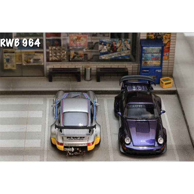SW 1:64 RWB 664 Limited500 รถโมเดลDiecast
