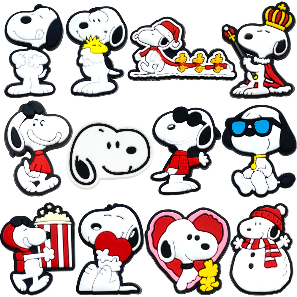 12 ชิ้น/เซ็ตรองเท้า Charm MEIDJ ตัวติดรองเท้า Pvc ตัวการ์ตูน สำหรับตกแต่ง MEIDJ Diy รองเท้าหัวโต ติดง่าย น่ารัก