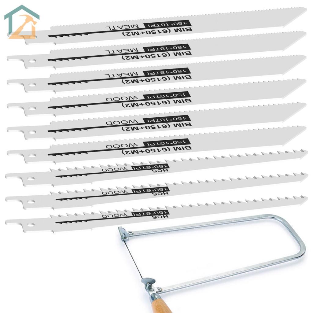 9 ชิ้นใบเลื่อยลูกสูบชุด 150 มิลลิเมตรใบเลื่อยตัดไม้ M24 ใบเลื่อยเหล็กความเร็วสูงใบเลื่อยลูกสูบที่ทนท