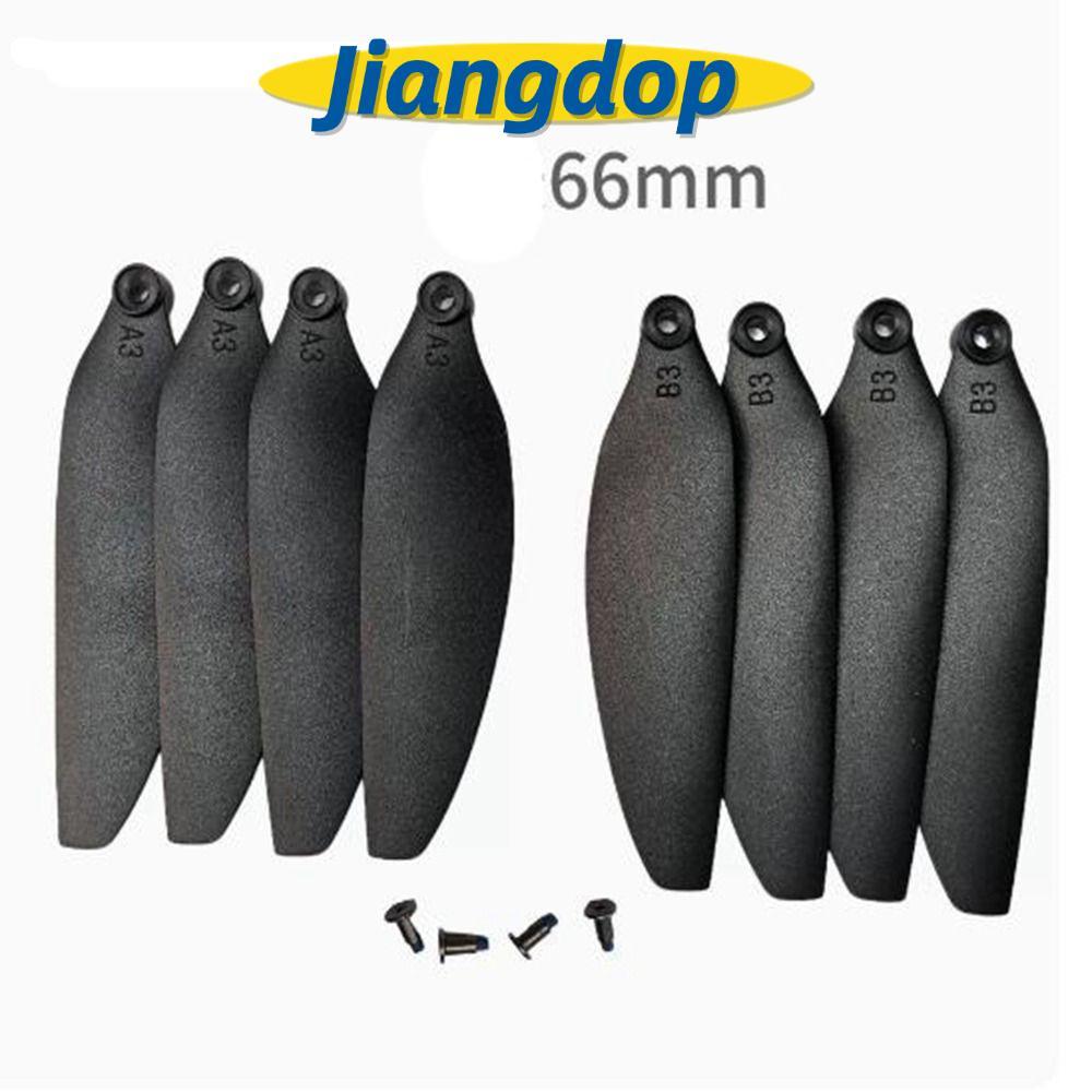 JIANG ใบพัดพับใบมีด,พลาสติกสีดํารีโมทคอนโทรล Drone อะไหล่, Universal 58 มม./66 มม.Quadcopterอะไหล่สํ