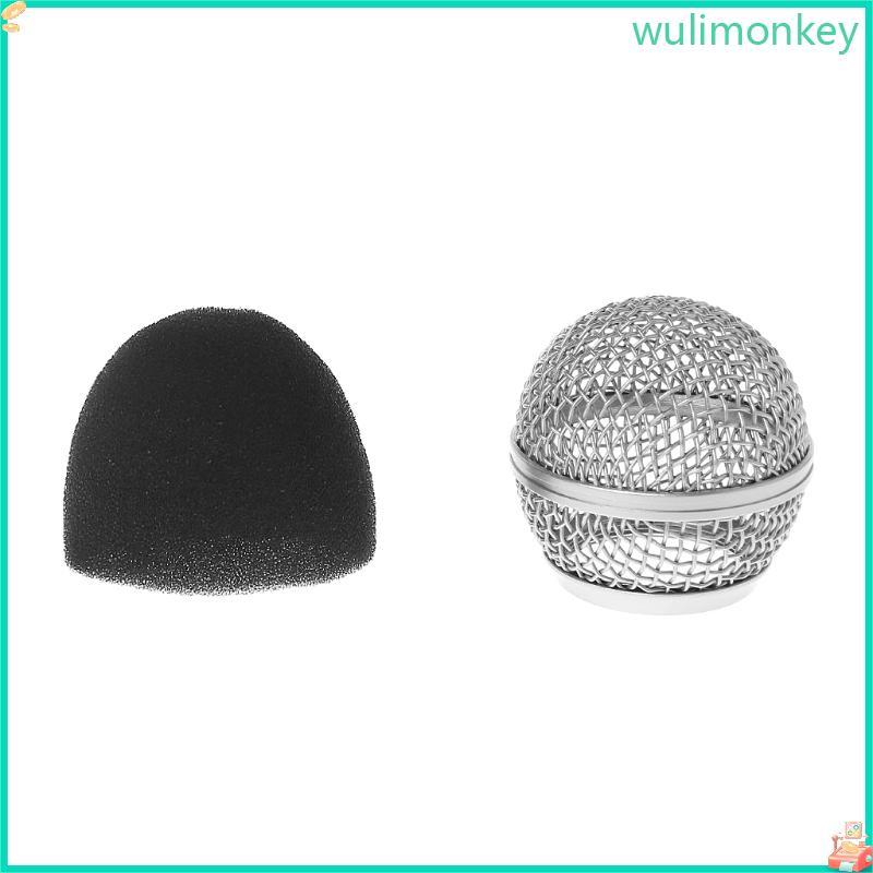 WU ฝาครอบกระจกโฟมฟองน้ํา Mic Grille สําหรับ BETA58 BETA58A สําหรับ SM58 SM58S