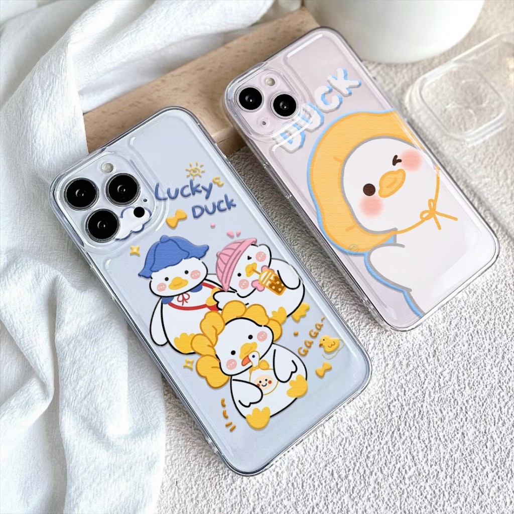 HP Sizora Softcase สําหรับ Oppo Reno 2f 3 4 4f 5 5f 6 7 8 8z 8t 10 11 11f 12 12f 13 13f 14 เป็ดน่ารั