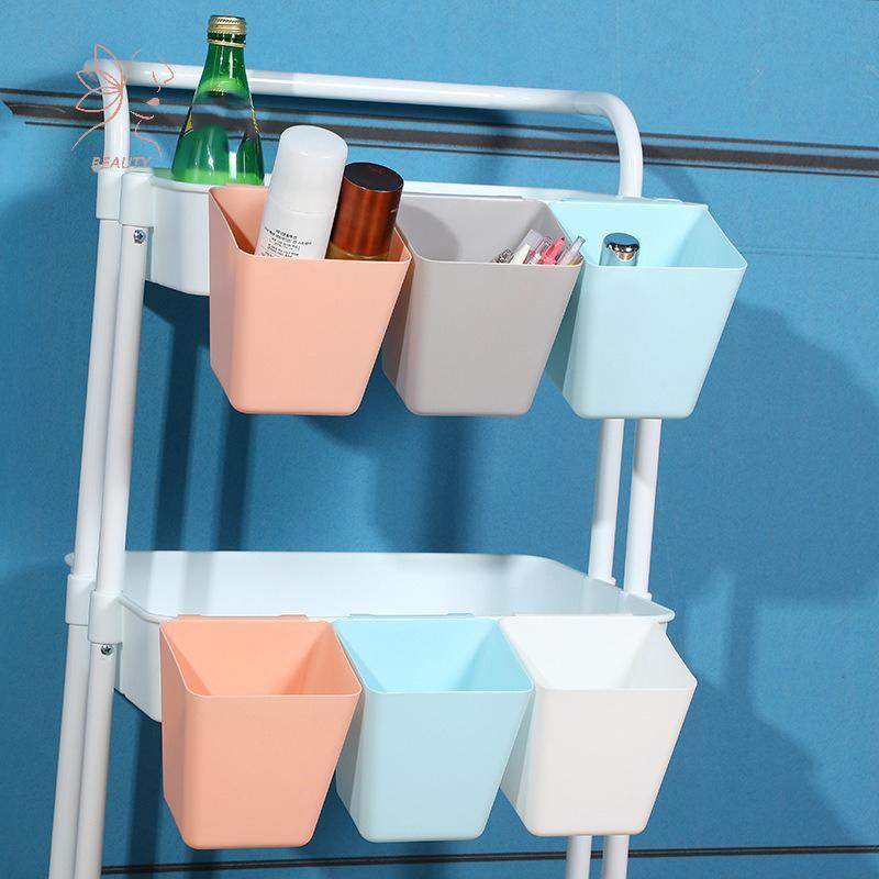[maybeauty] 1 ชิ้นถัง Wall Organizers Rolling Cart อุปกรณ์เสริมผู้ถือปากกาคอนเทนเนอร์ถังสําหรับสํานักงาน {TH}
