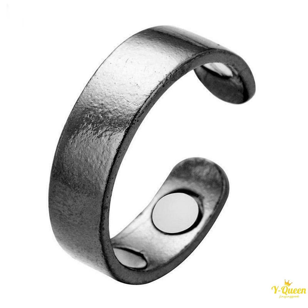 Mens Therapeutic Magnetic Ring Adjustable Open Ring Anti-snoring Jewery Gift