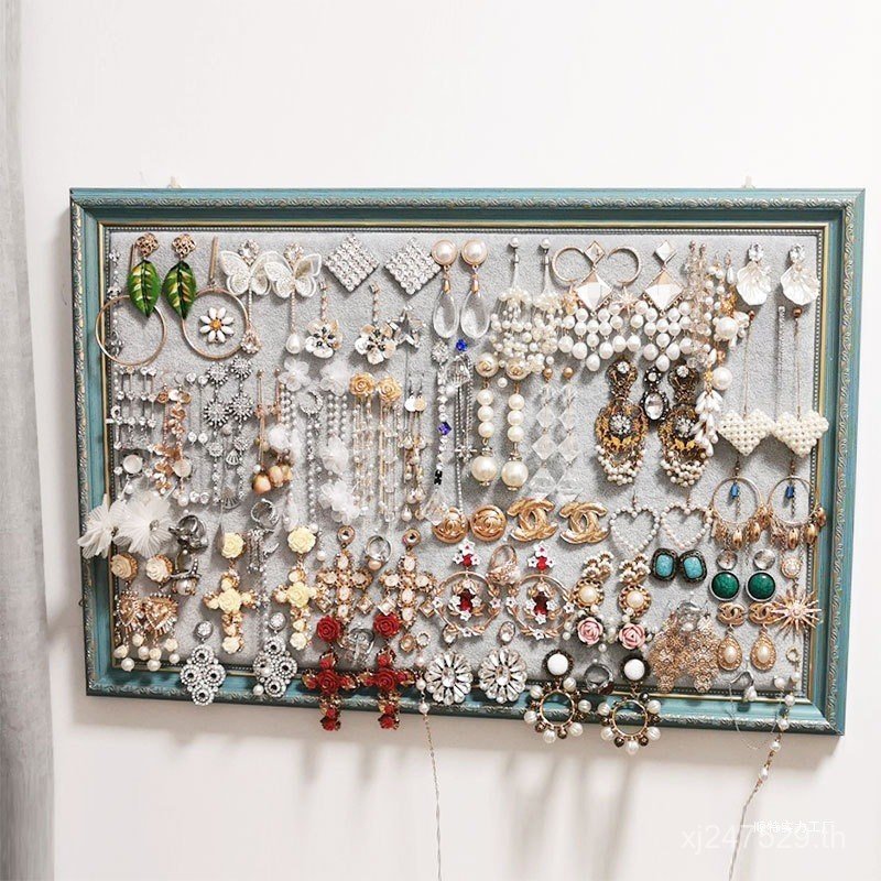 เครื่องประดับครัวเรือนแสดงคณะกรรมการสร้อยข้อมือการจัดเก็บแขวนผนังต่างหูกรอบรูปต่างหูสร้อยคอแผงลอยชั้