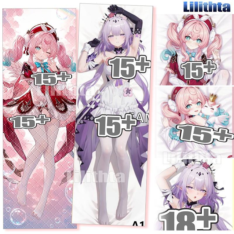 Dakimakura ปลอกหมอน Honkai: Star Rail Hyacine และ Castofrice Honkai Star Rail Body-pillow Cover Cust
