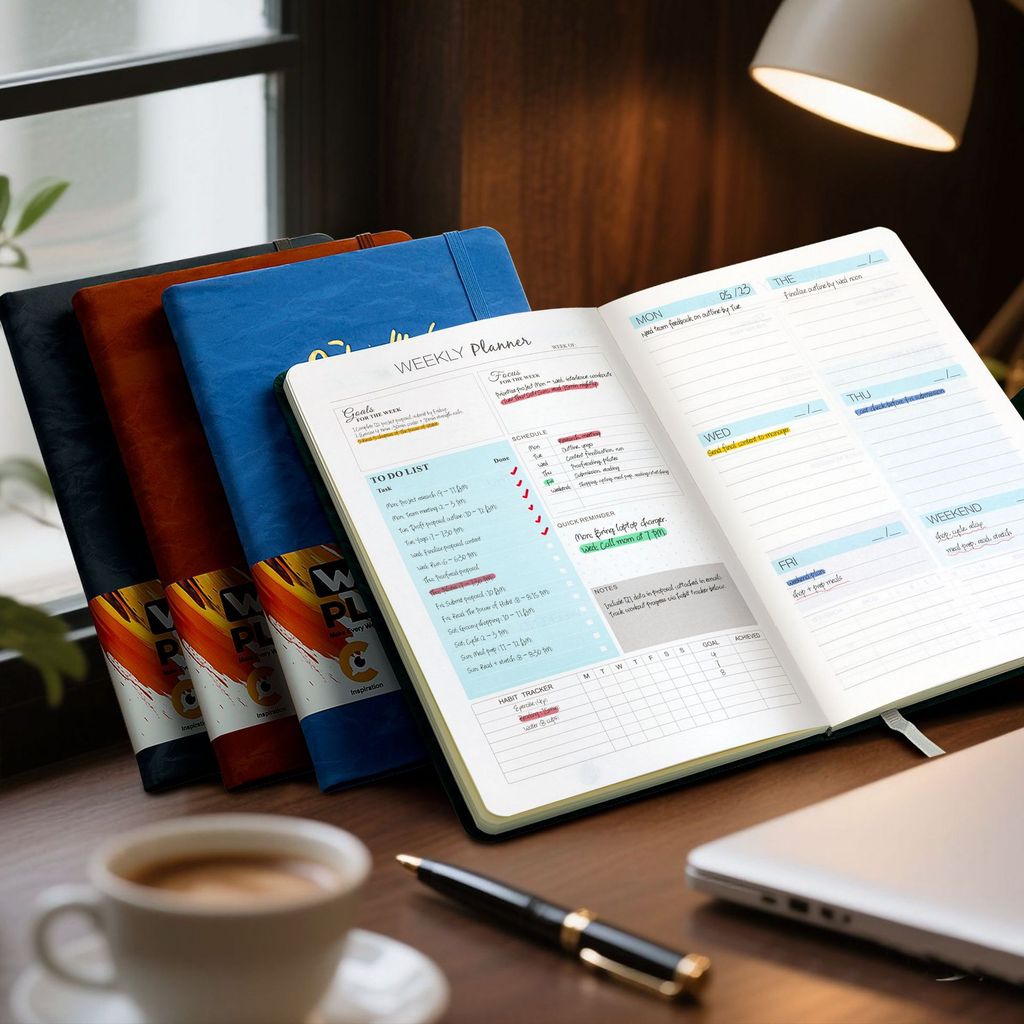 A5 Strap Planner English Weekly Planner Notebook Planner Planner Business Cash Building Book