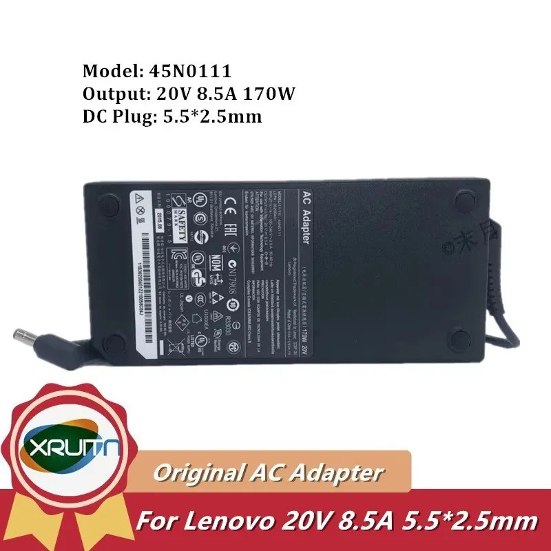 ของแท้ 20V 8.5A 170W 45N0111 36200401 อะแดปเตอร์แล็ปท็อปแหล่งจ่ายไฟสําหรับ Lenovo IdeaPad Y560 Y500 