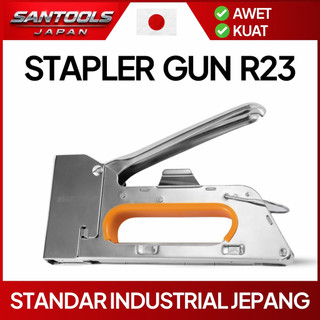 SANTOOLS Tacker Gun R23 Staple Gun Manual R23 Heavy Duty Upholstery Kayu Triplek Karpet Sofa Jok