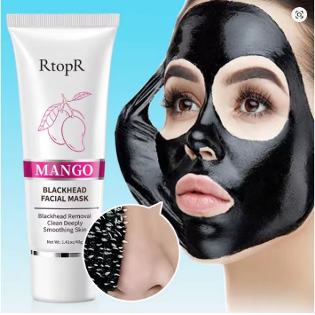 RtopR Mango Blackhead Remover จมูกแพ็คทําความสะอาดผิวหน้าหดกระชับรูขุมขน AcneSkin Care Treatment Str