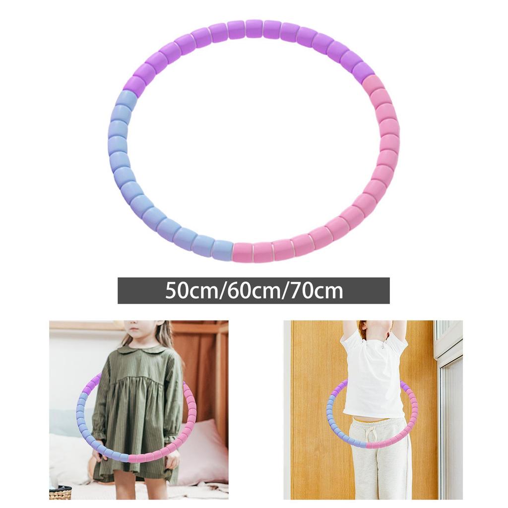 Hula Hoop สำหรับฟิตเนสและบ้าน เหมาะสำหรับเด็กเล็กและใช้ท่องเที่ยว
