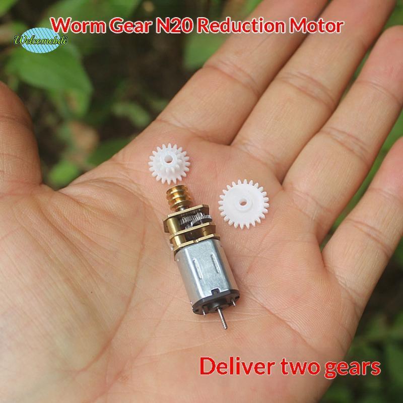 [WLB-t] 1/3/5 ชิ้น DC 1.5V-6V 3.7V 76RPM ความเร็วช้า DIY ของเล่นรุ่น Mini N20 โลหะเต็มรูปแบบเกียร์มอ