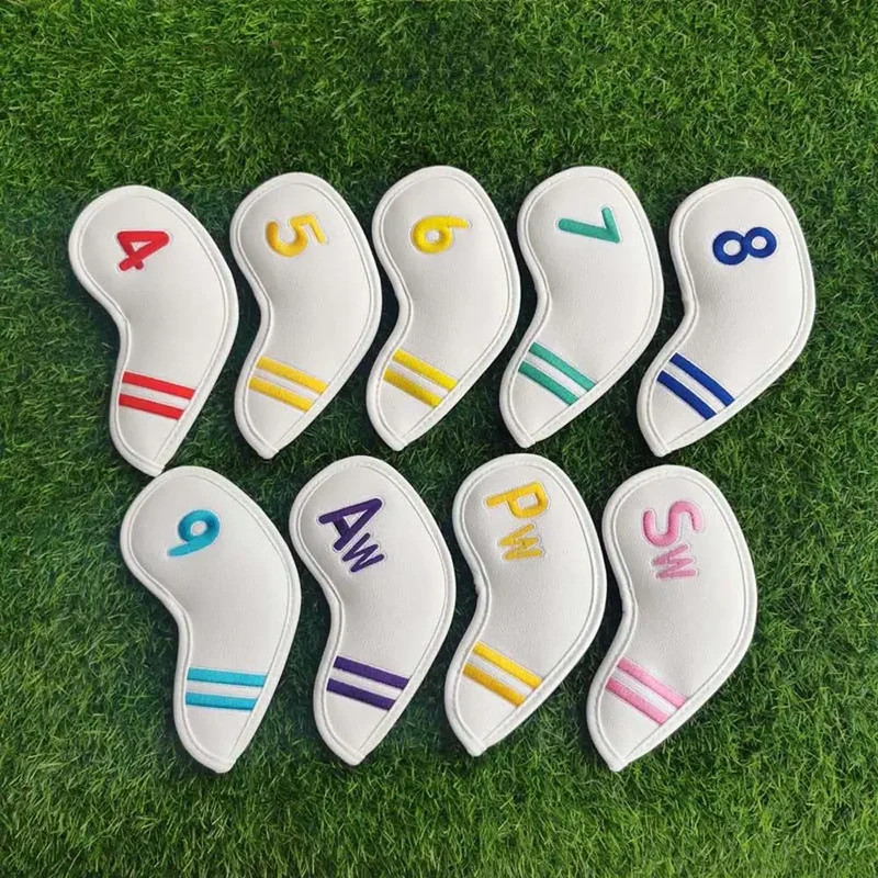 Training Equipment 4-9,P,S,A Protector Case With Number Design Golf Headcovers Head Cover Golf Club 