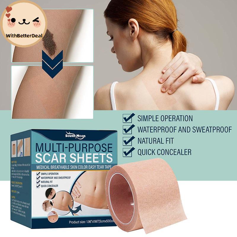 BETTER 1 ม้วนสีผิวโทนคอนซีลเลอร์ Tattoo Stiers ฝาครอบ Tattoo Burn Scar Birthmark ที่มองไม่เห็น Patch