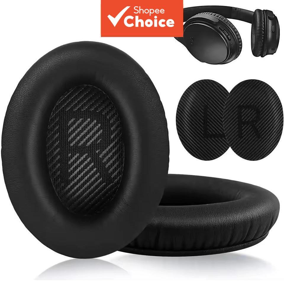 เปลี่ยนแผ่นรองหูฟังโฟมหน่วยความจําสําหรับหูฟัง Bose QuietComfort QC35 QC35 II