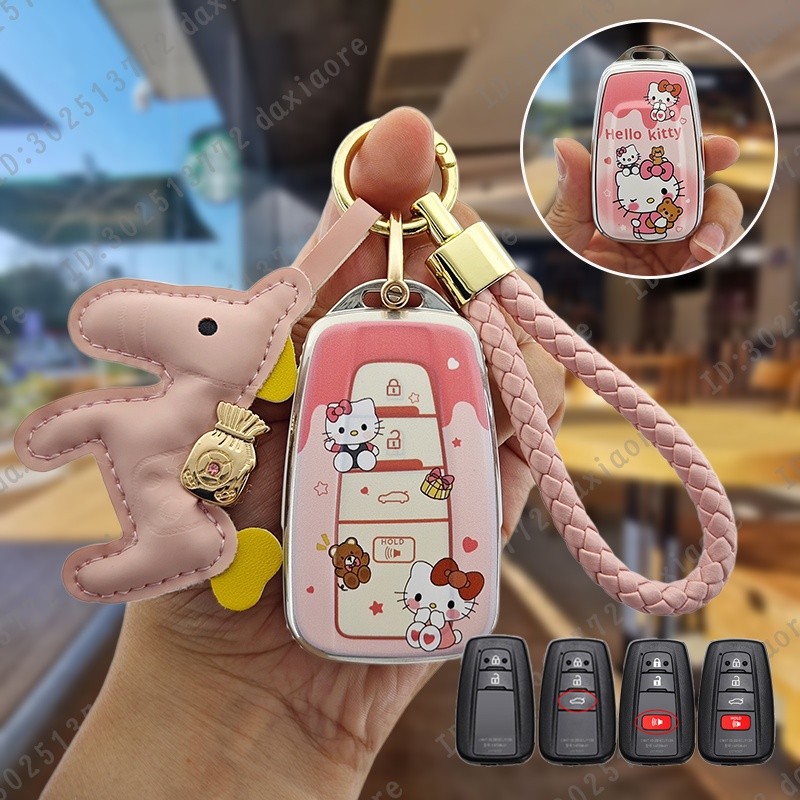 เคสกุญแจรถยนต์ Toyota cc Corolla cross altis Vios RAV4 Yaris sienta Camry alphard wigo TPU ฝาครอบกุญแจ กระเป๋าใส่กุญแจรถ