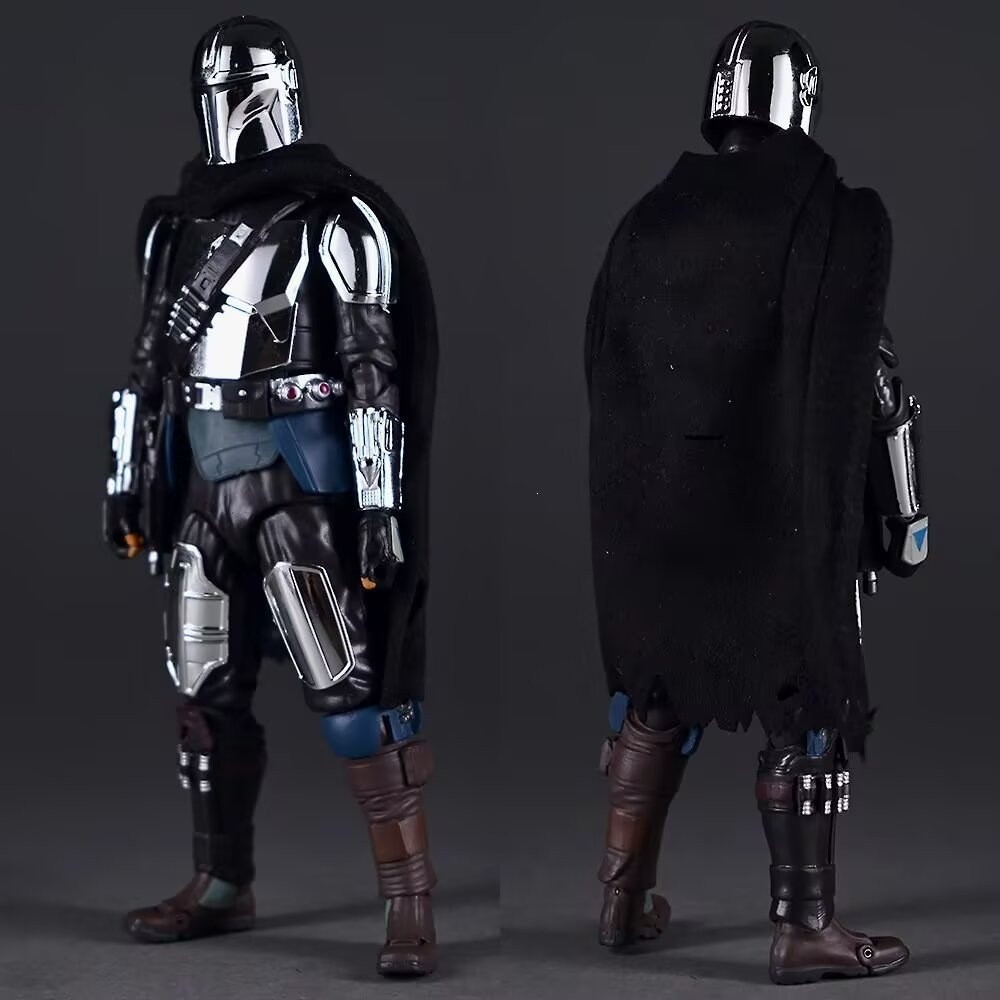 16 ซม.Action Figure Star Wars Mandalorian 2.0 Plated Edition Din Djarin รุ่นสะสมของเล่นของขวัญสําหรับเด็กและแฟน