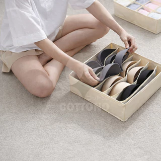 【COTTONO コットンノ】กล่องจัดเก็บเสื้อผ้าในลิ้นชัก หลายขนาด จัดเป็นระเบียบ หยิบใช้สะดวก CTN3019