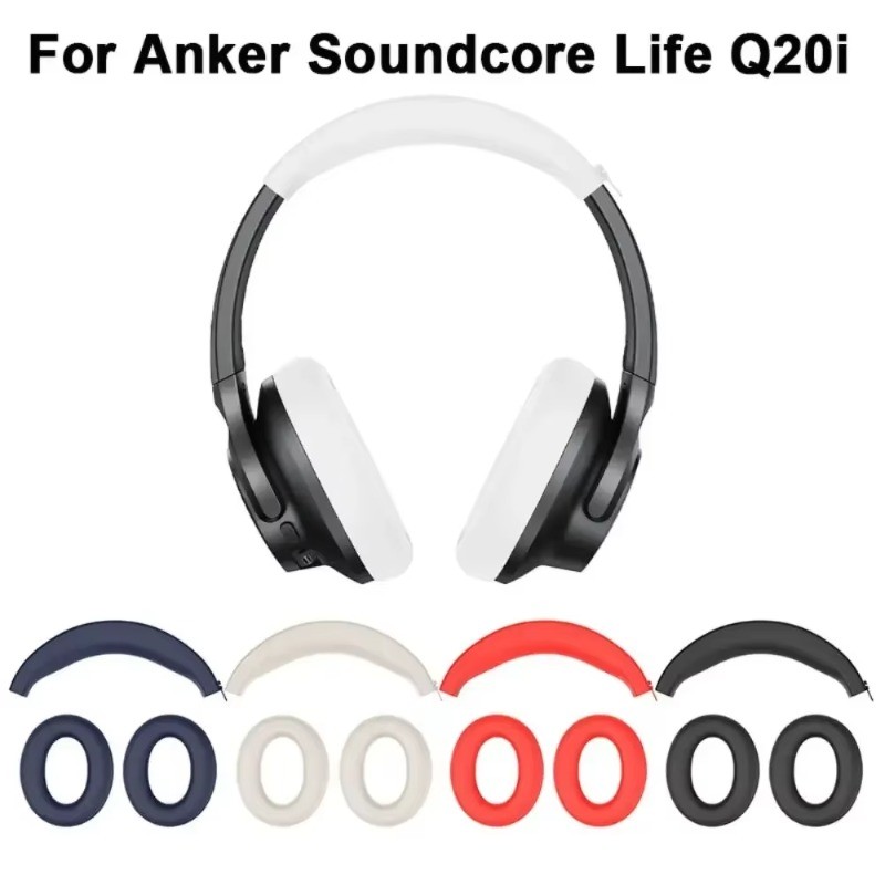 สําหรับ Anker Soundcore Q20i 2in1 ซิลิโคนอ่อนนุ่ม Headbeam สําหรับ Anker Soundcore Life Q20i Anti-Sc