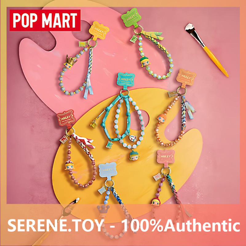 POPMART MOLLY Along the Road Landscape Series แขวนโซ่ Mystery Box ของเล่นตกแต่งของขวัญ