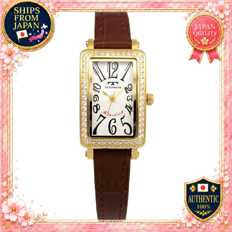 TECHNOS Pavé Watch T9935GS