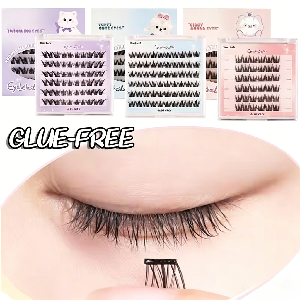 กาวฟรีส่วนขยายขนตาปลอม / ส่วน Fox Cat Eyes ขนตาปลอม