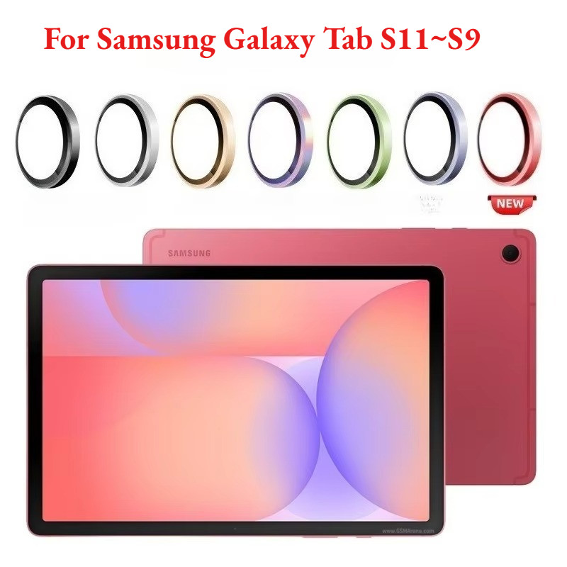 SAMSUNG สําหรับSamsung Galaxy Tab S11 S10 S9 FE Liteอลูมิเนียมกล้องเลนส์ProtectorสําหรับGalaxy Tab S11 S10FE + S10FE S10 S9FE S9 S10Liteกระจกนิรภัยแท็บเล็ตกลับเลนส์โลหะผสมแหวนโลหะ
