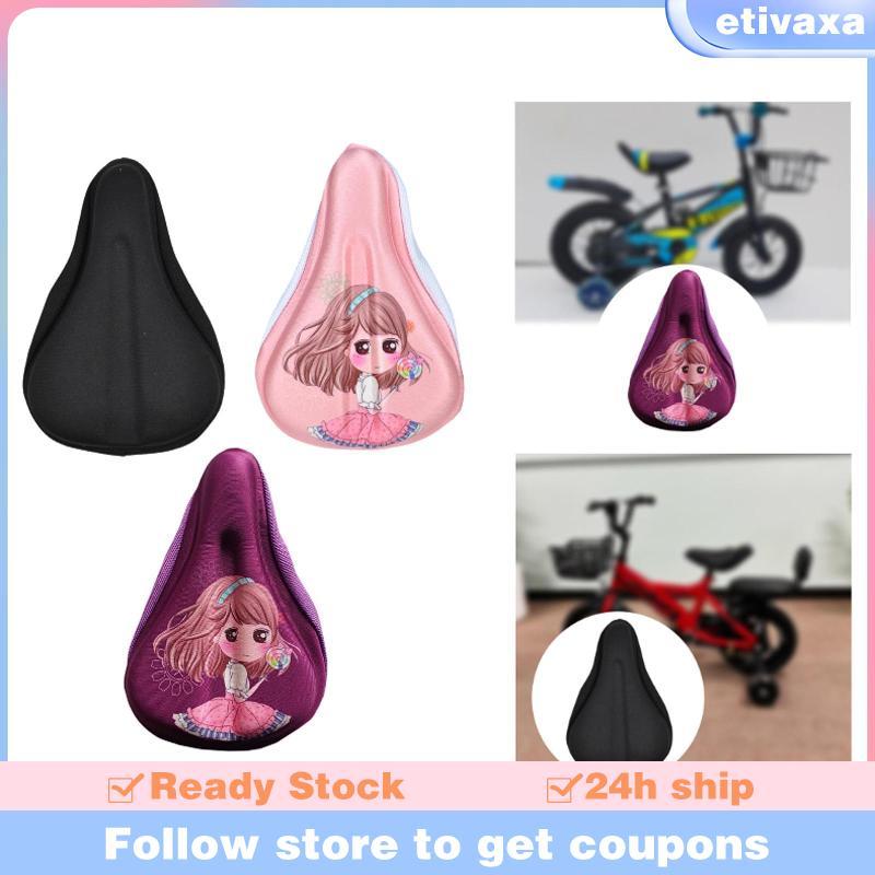 [Etivaxa] เบาะรองนั่งจักรยานเด็กเด็ก Cycing นุ่มสบายดูดซับแรงกระแทกเด็กผ้าคลุมเบาะจักรยานสําหรับขี่จักรยานกลางแจ้งชายหญิง