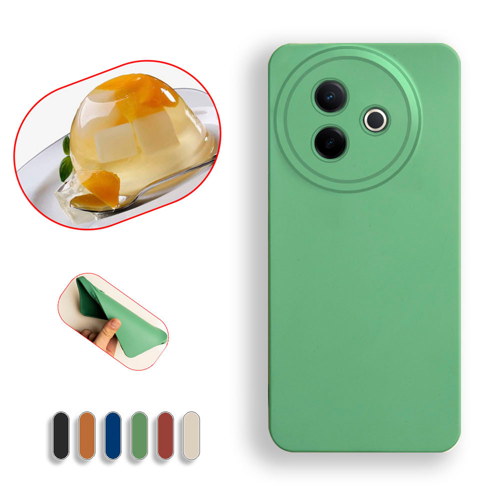 Liquid Jelly สําหรับ Vivo Y39 5G Y300i V2444A Skin-like Soft TPU ยางซิลิโคนอ่อนนุ่ม Slim Fit Full Body กันกระแทกเคสโทรศัพท์